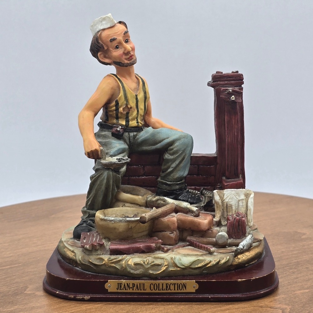 Jean Paul Collection Whimsical‎ Mason Builder Figurine Statue Chimney Repair